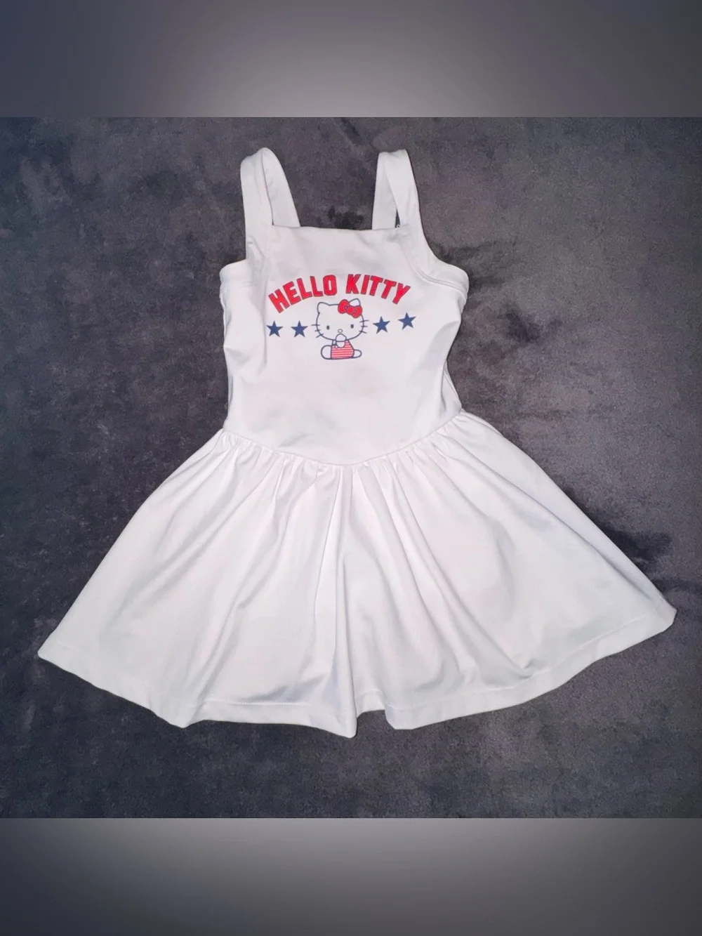 Girls Hello Kitty White Athletic Dress Sleeveless Toddler size 4T